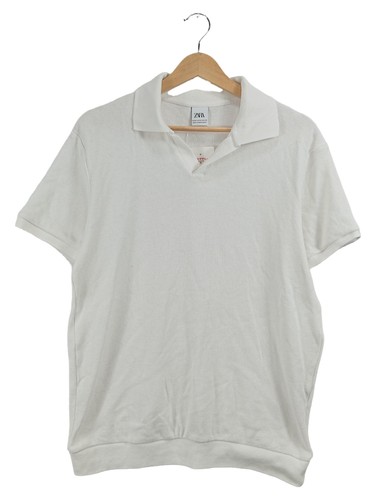 Zara polo uomo bianca casual - bianca,
