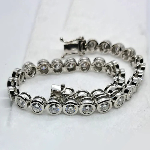 Bracciale tennis placcato - bracciale, oro