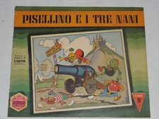 ALBI GRANDI AVVENTURE " Pisellino e i tre nani " n.7 Galep  Ed. Nerbini 1943 !!!