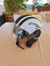 casco jet, Taglia S, Personalizzato TRIUMPH, mod. Unico, Omologato, Come Nuovo