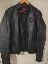 Giacca Ducati Meccanica in pelle bovina Tg XL  Vestibilità L Originale Ducati