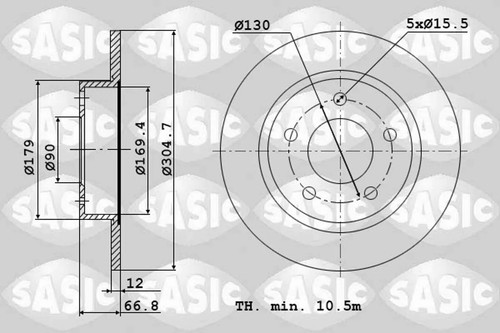 Set freni disco sasic - set,