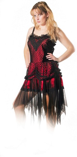 Vestito corsetto pizzo gotico - corsetto,