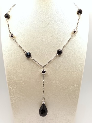 Collana acciaio con - collana,