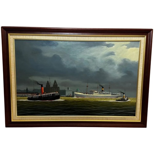 Pittura olio alca passeggero - pittura,