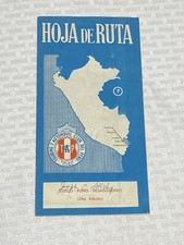 Vintage Perù Hoja De Ruta