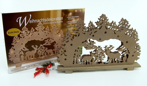 Arco luminoso vero legno - , con