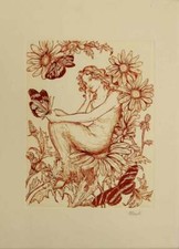 Incisione Acquaforte anni '80 circa cm.25x35