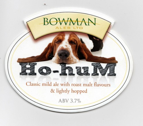 Bowman ales hum mild pump - bowman,