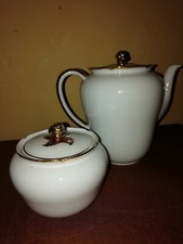 TEIERA E ZUCCHERIERA BORDO ORO