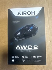 Interfono Singolo Casco Moto AIROH AWC2 Bluetooth Impermeabile Musica e GPS