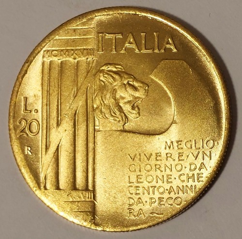 Copia dorata moneta lire - dorata, 20