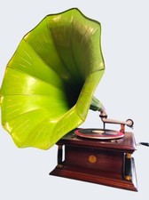 Antico Grammofono COLUMBIA GRAFONOLA Originale d Epoca 1905-1910 con Tromba