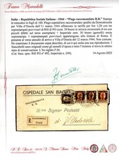 1944 11 MARZO PIEGO DI LETTERA RACCOMANDATA DA DOMODOSSOLA PER VILLA D'OSSOLA IN