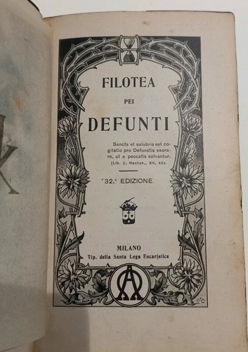 Filotea dei defunti - filotea,