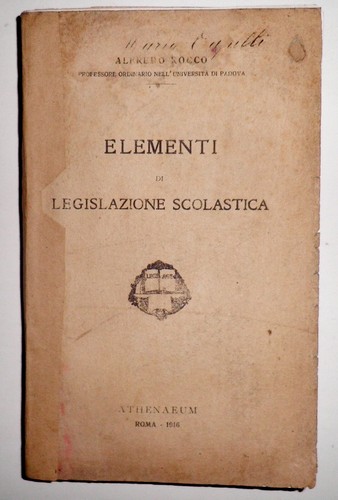 Alfredo rocco elementi di - alfredo,