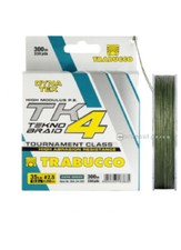 FILO TRECCIATO TRABUCCO DYNA TEX TK4 TRKNO BRAID 300 M PESCA 4 CAPI VERDE SCURO