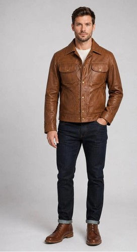 Giacca camionista uomo - , pelle