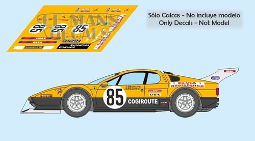 Decals ferrari 512 mans - ferrari, bb