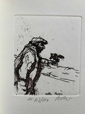 WALTER PIACESI libro artista 1 acquaforte VERE SERENO scritto Pericles Felici