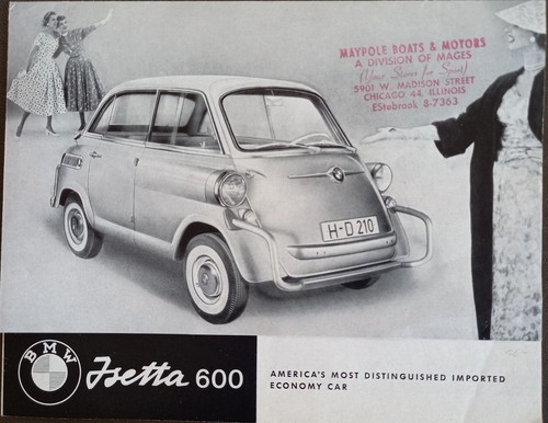 Bmw isetta 600 original - 600, usa