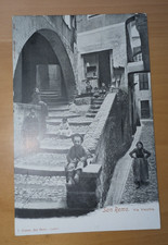 Cartolina Antica San Remo Via Vecchia Animata fp non viaggiata