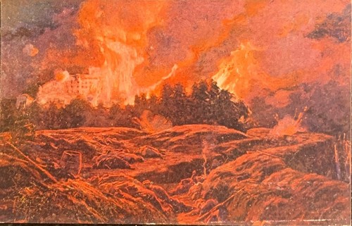 Cartolina ww1 esplosione - cartolina,