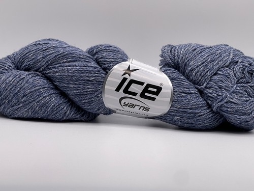 Jeans blu merino - cotone, filato