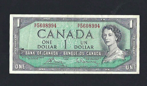 Bank canada dollar 1954 - of, 1