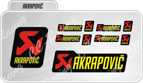 Kit adesivi akrapovic - 10,