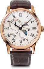Orologio Orient SUN&MOON Automatico Meccanico Classico RN-AK0001S Uomo Bianco