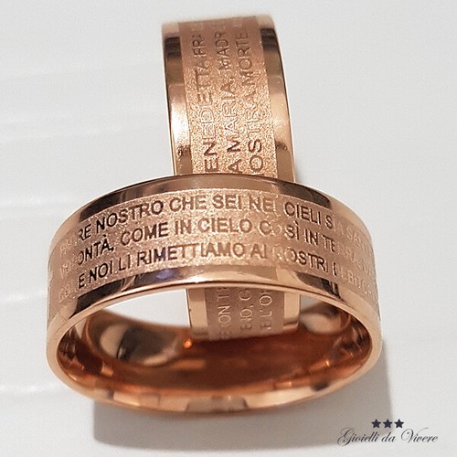 Anello uomo donna padre nostro - anello,