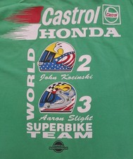 T-shirt grande Castrol Honda