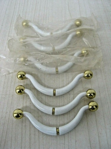 Maniglie ottone bianco - n.6, /bianco