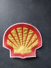TOPPA PATCH RACING RICAMATA RICAMO SHELL DA CUCIRE TUTA F1 Ferrari  10x9 Cm 
