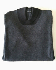 MAGLIONE PIAZZA ITALIA UOMO SLIM FIT GRIGIO NERO MAGLIA CASUAL GIROCOLLO SIZE S