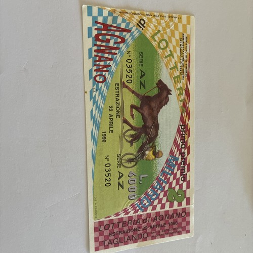Biglietto lotteria nazionale - biglietto,