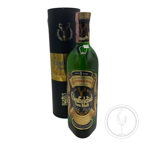 Glenfiddich pure malt scotch - -,