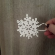 Addobbi Natalizi,fiocco di neve fatto all'uncinetto 6 Pezzi 