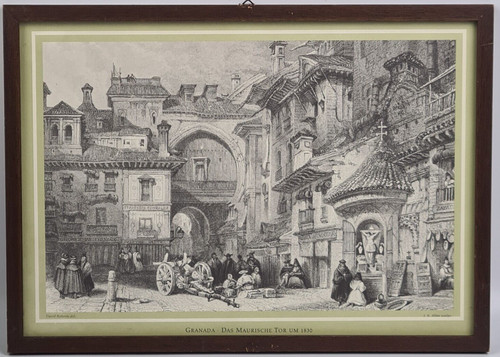 Antica stampa david roberts - stampa,