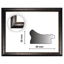 Baroque frame marrone