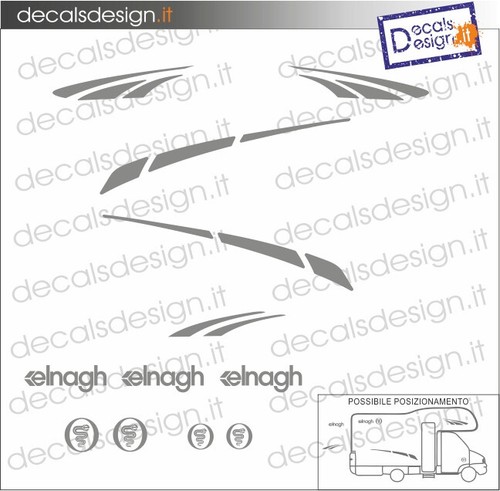 Kit adesivi camper elnagh - kit,