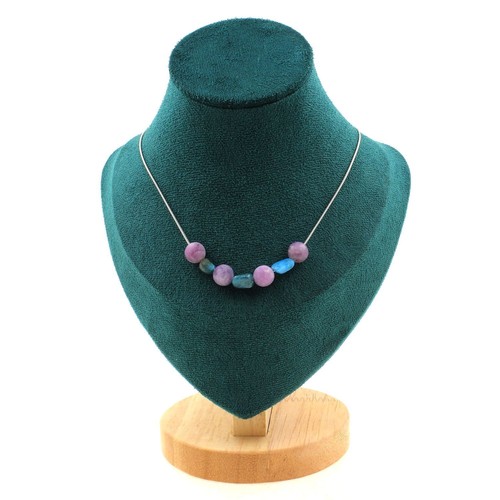 Collana perle apatite - 7,