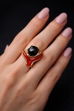 Anello rametto corallo - anello,