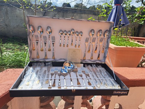 Set posate acciaio placcato - in,