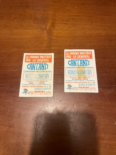 Figurine panini cantanti - panini,