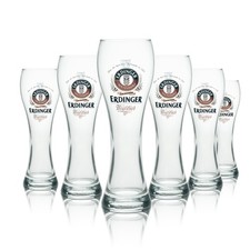 6 bicchieri Erdinger 0,3 l birra bianca lievito grano bicchieri gastronomia calibrato birreria