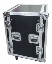 FLIGHT CASE 16U RACK 19" con ruote e doppio coperchio