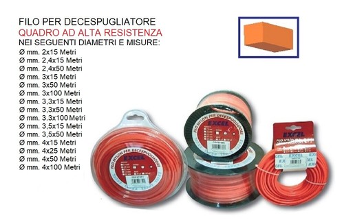 Filo nylon decespugliatore - filo,