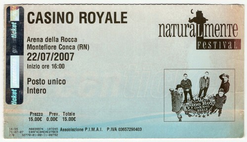 261 biglietto concerto dei - #261,